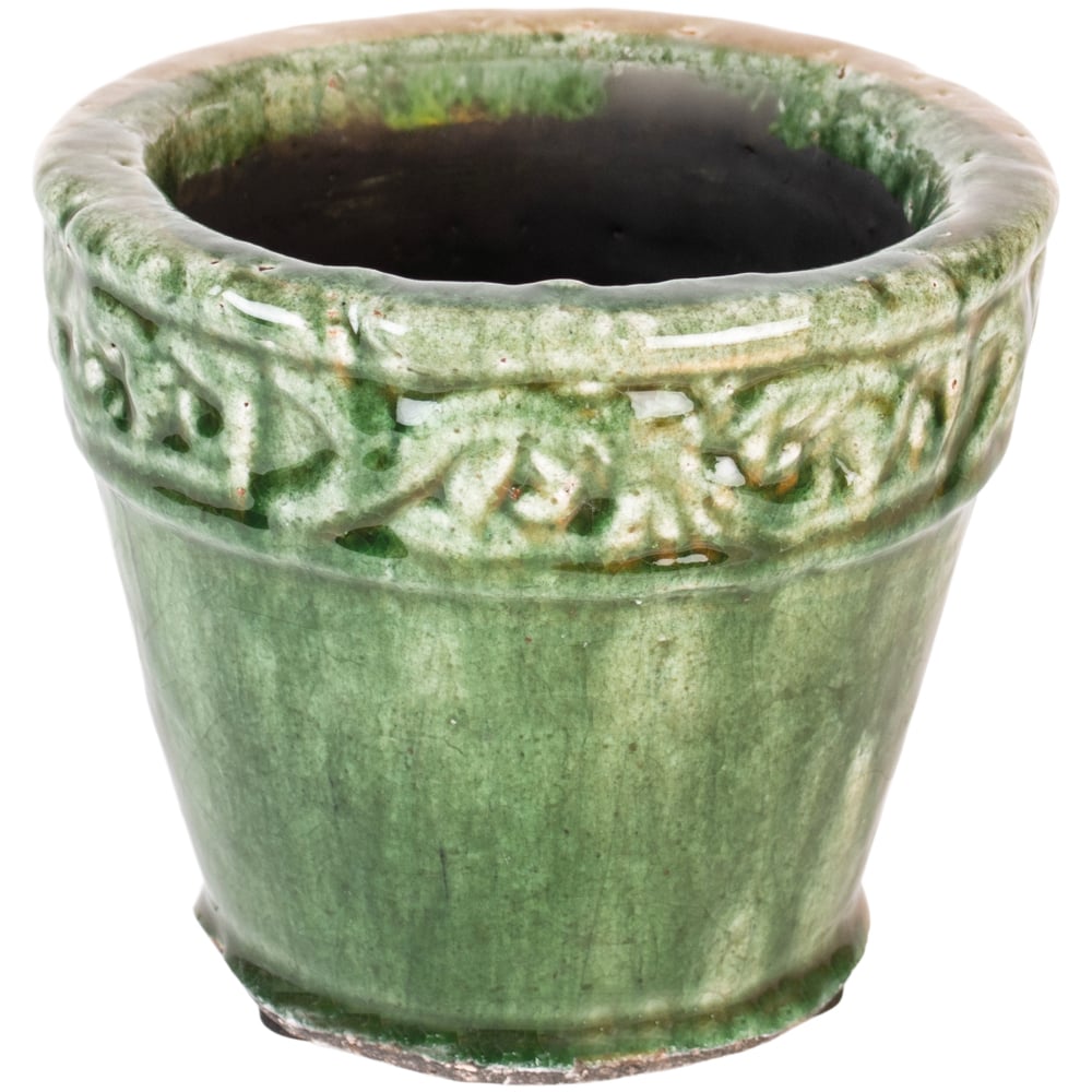 Ornate Planter Green Small - RUTHERFORD & Co