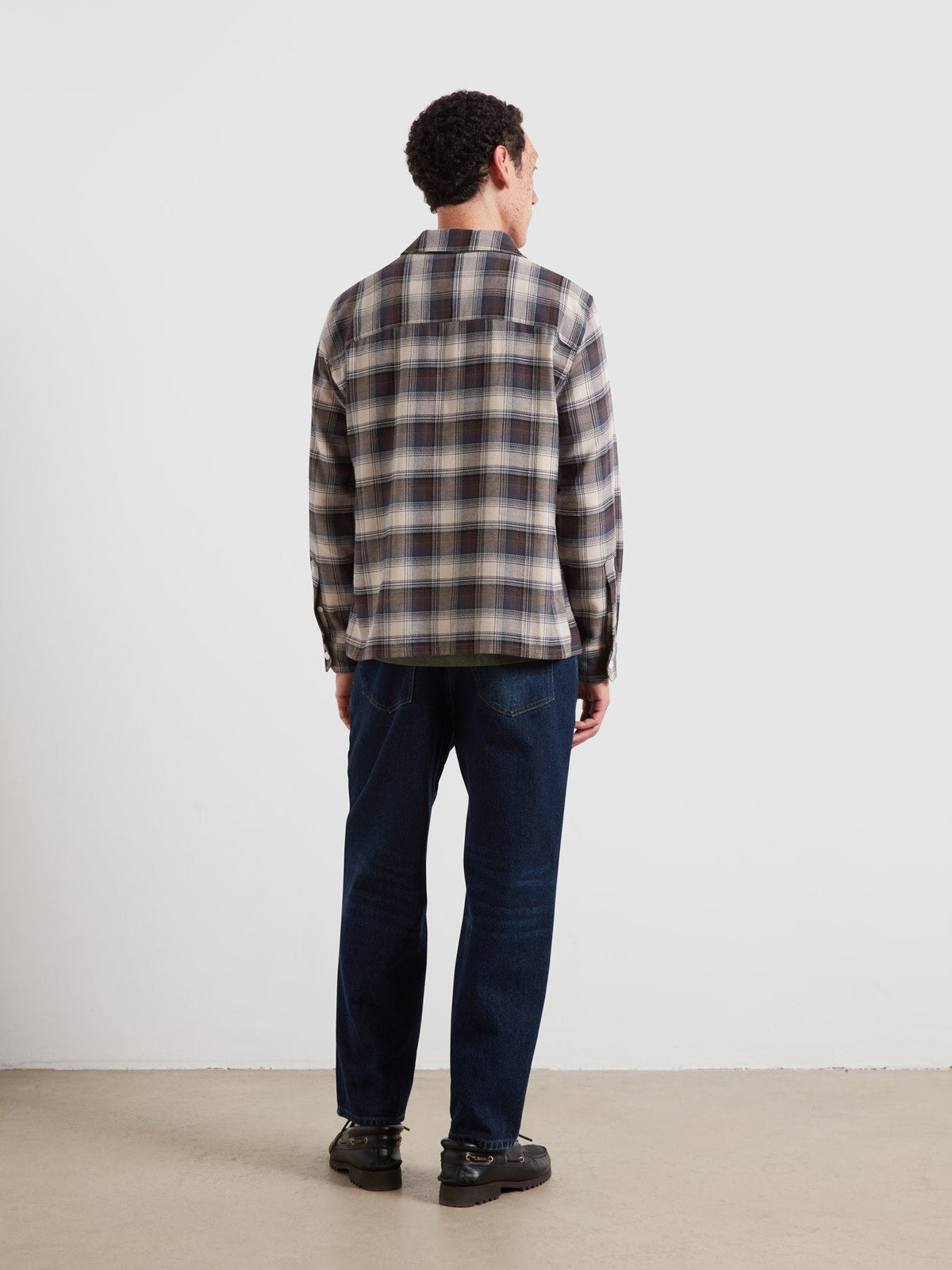 Lavelle Check Overshirt In Dark Brown