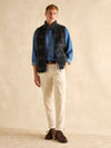 Otis Navy Borg Fleece Gilet - RUTHERFORD & Co