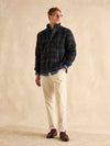 Otis Navy Check Borg Fleece - RUTHERFORD & Co