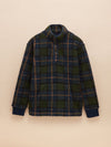 Otis Navy Check Borg Fleece - RUTHERFORD & Co