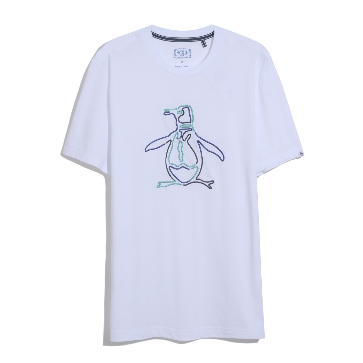 Outline Pete Graphic T-Shirt In Bright White - RUTHERFORD & Co