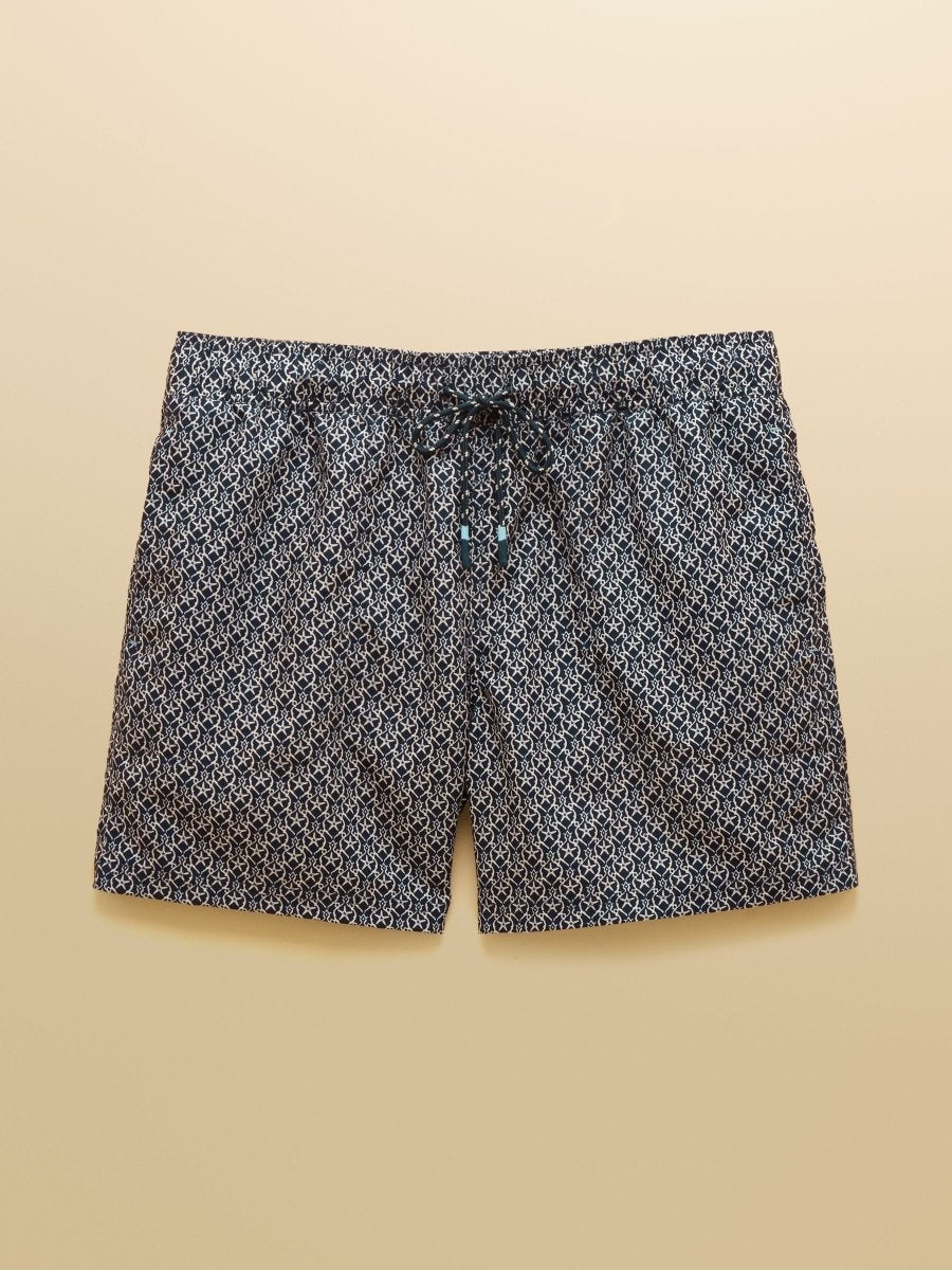Overton Navy Swimming Shorts - RUTHERFORD & Co