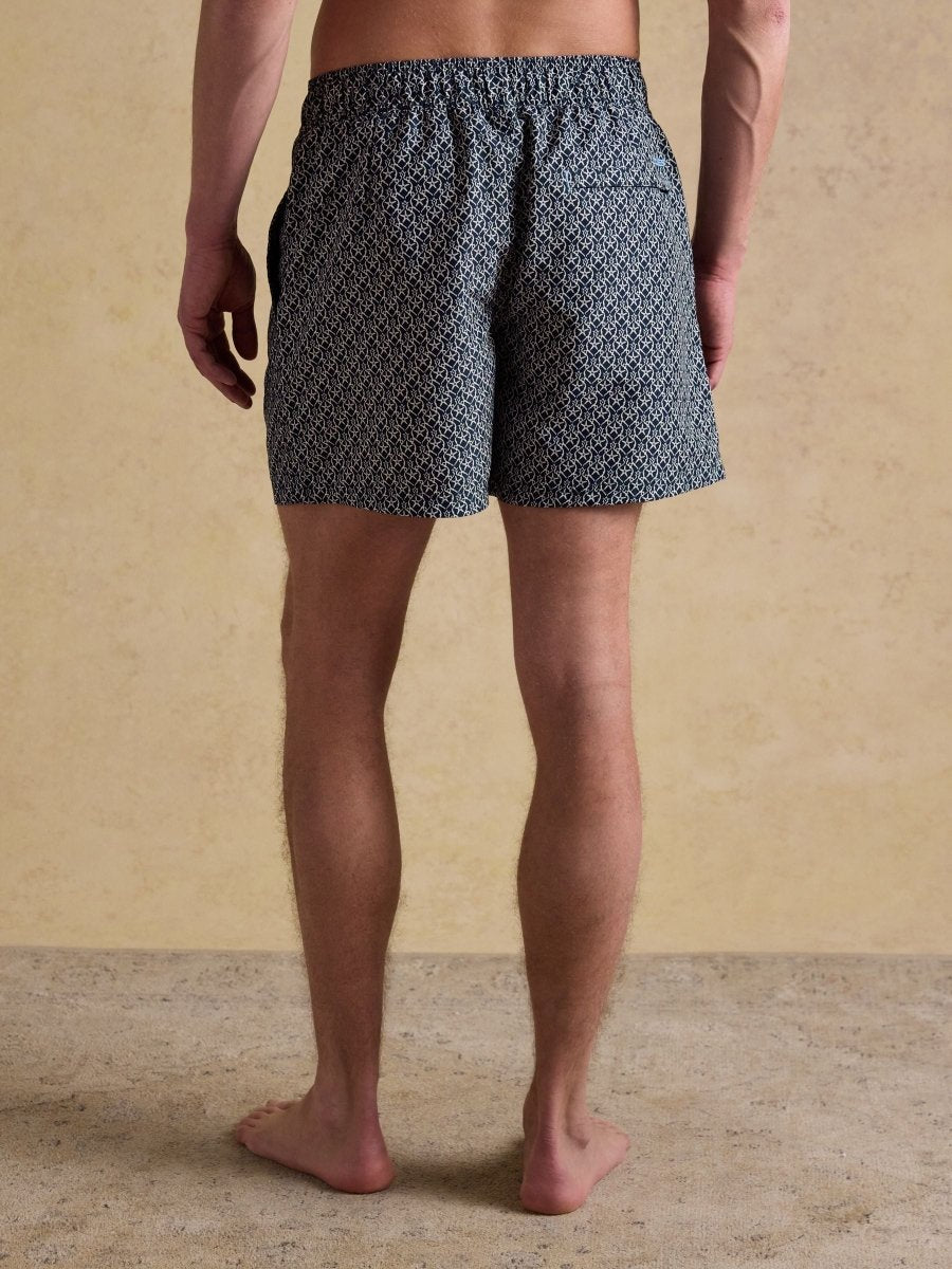 Overton Navy Swimming Shorts - RUTHERFORD & Co