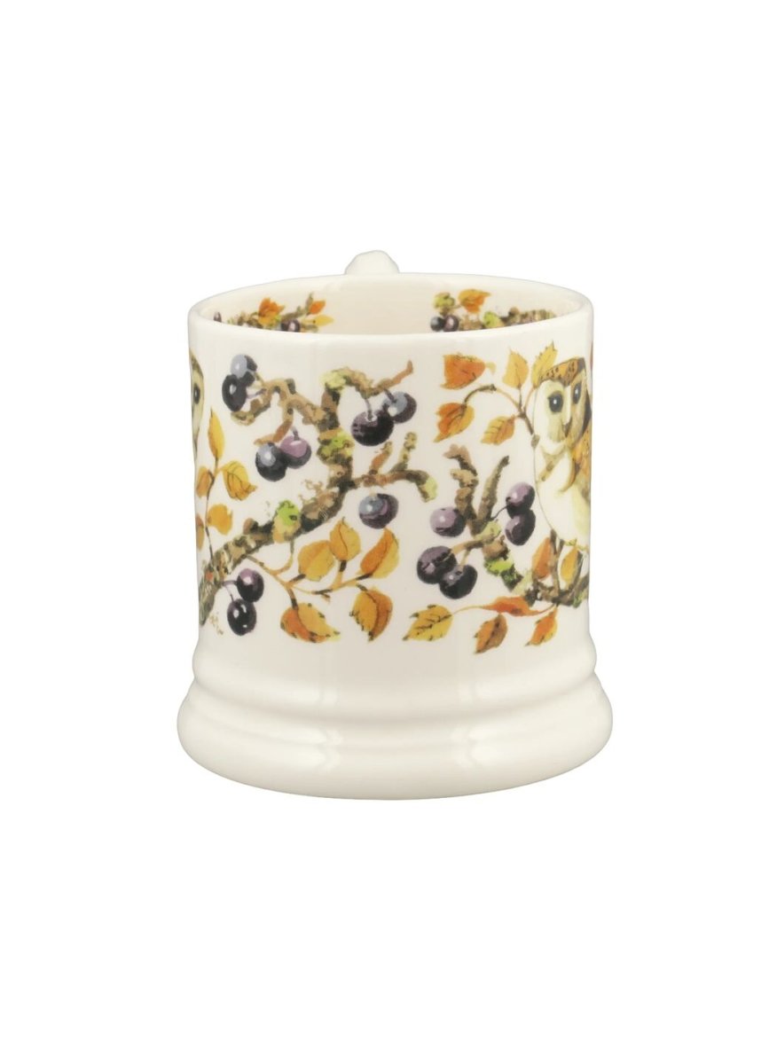 Owl In Sloe Berries 1/2 Pint Mug - RUTHERFORD & Co
