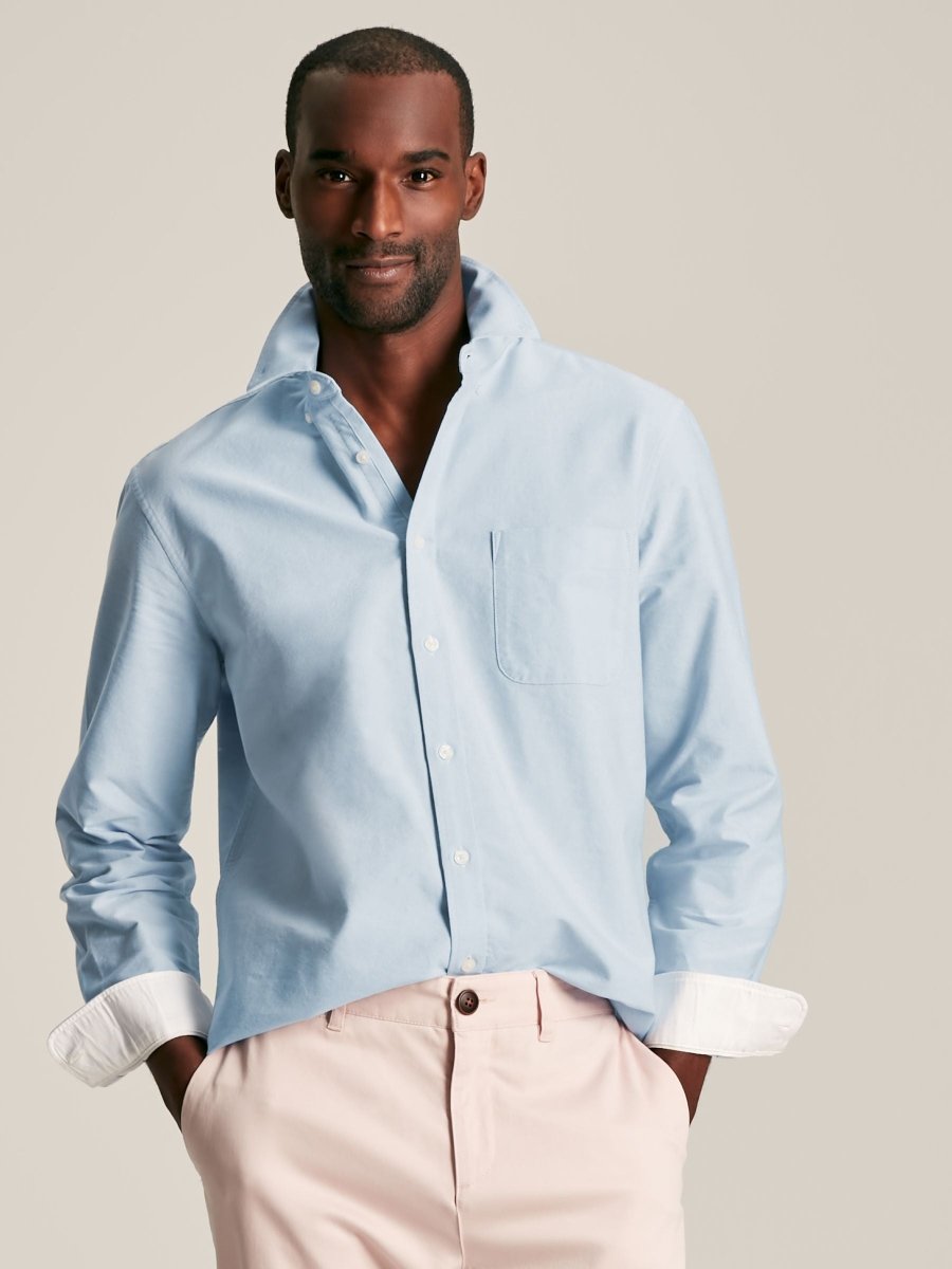 Oxford Blue Long Sleeve Oxford Shirt - RUTHERFORD & Co