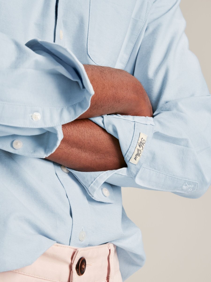 Oxford Blue Long Sleeve Oxford Shirt - RUTHERFORD & Co