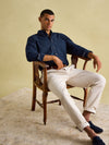 Oxford Navy Long Sleeve Classic Fit Shirt - RUTHERFORD & Co