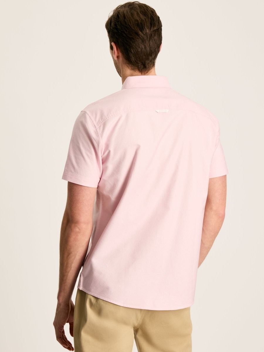 Oxford Pink Classic Fit Short Sleeve Shirt - RUTHERFORD & Co