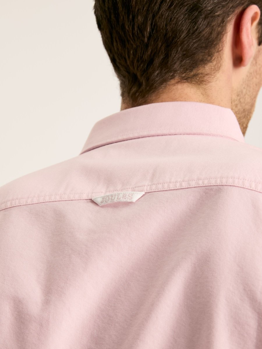 Oxford Pink Classic Fit Short Sleeve Shirt - RUTHERFORD & Co