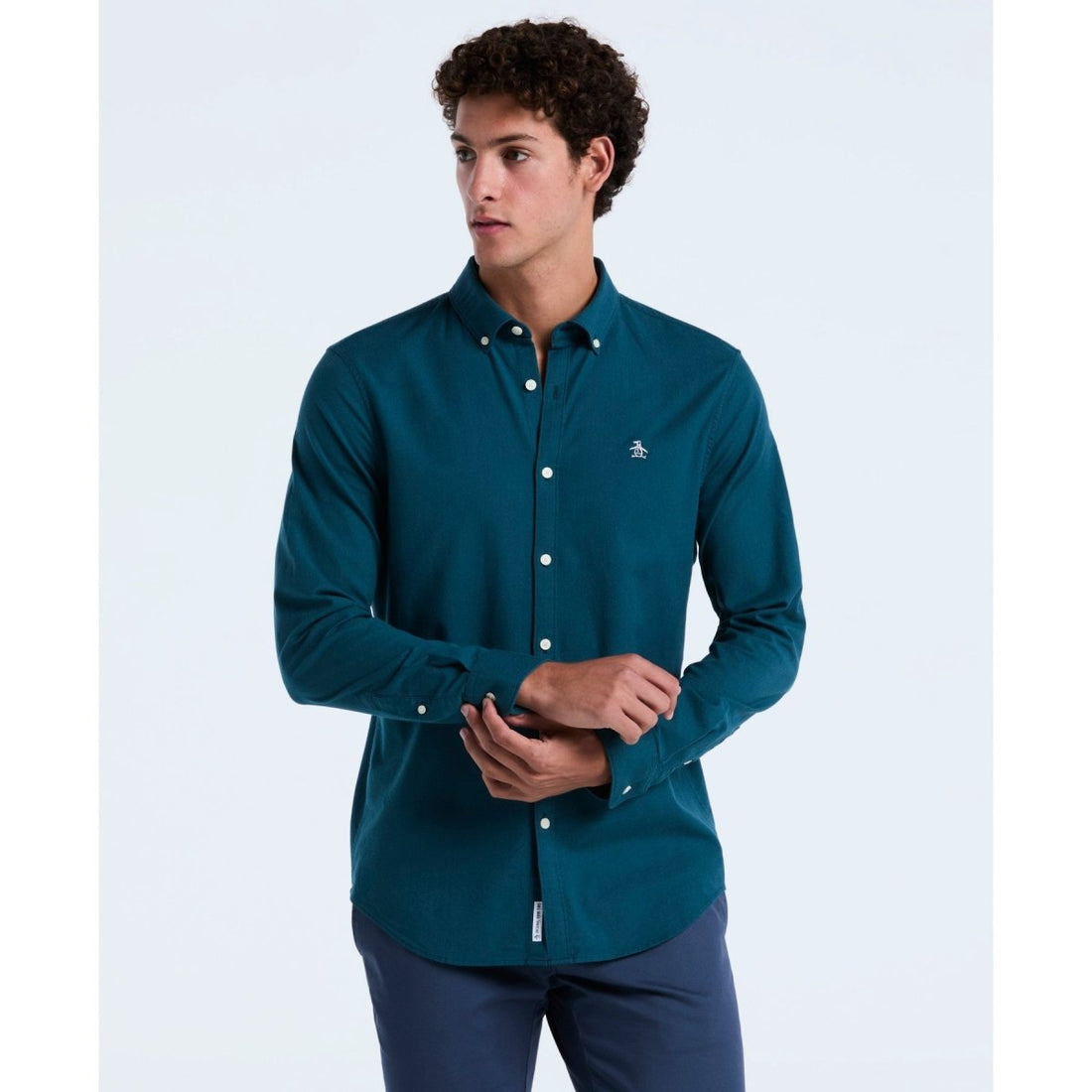 Oxford Shirt In Reflecting Pond - RUTHERFORD & Co
