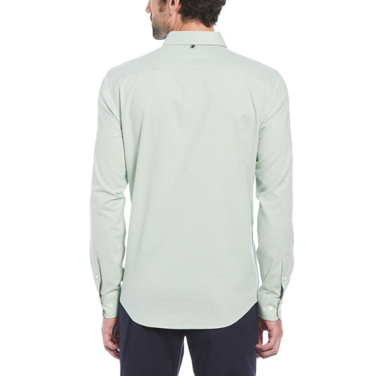 Oxford Stretch Long Sleeve Shirt - RUTHERFORD & Co
