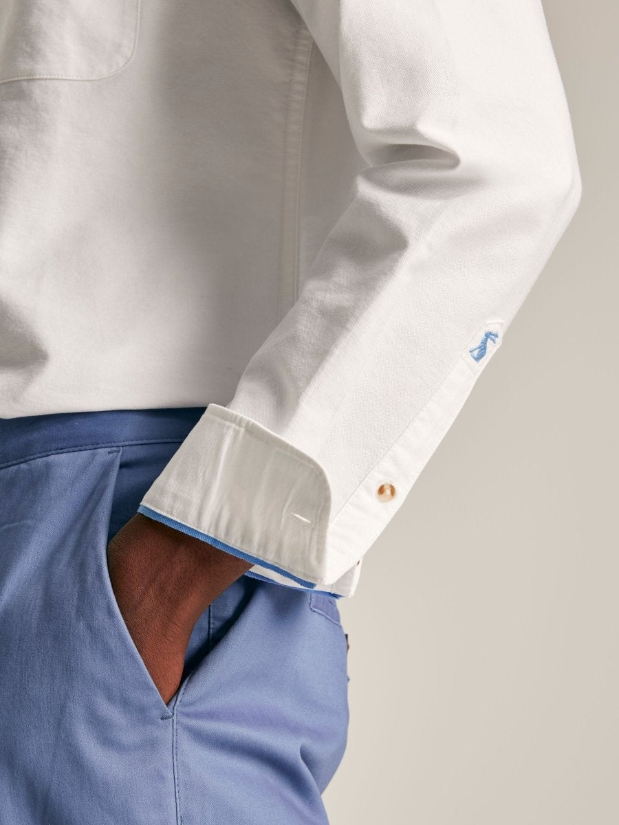 Oxford White Long Sleeve Oxford Shirt - RUTHERFORD & Co
