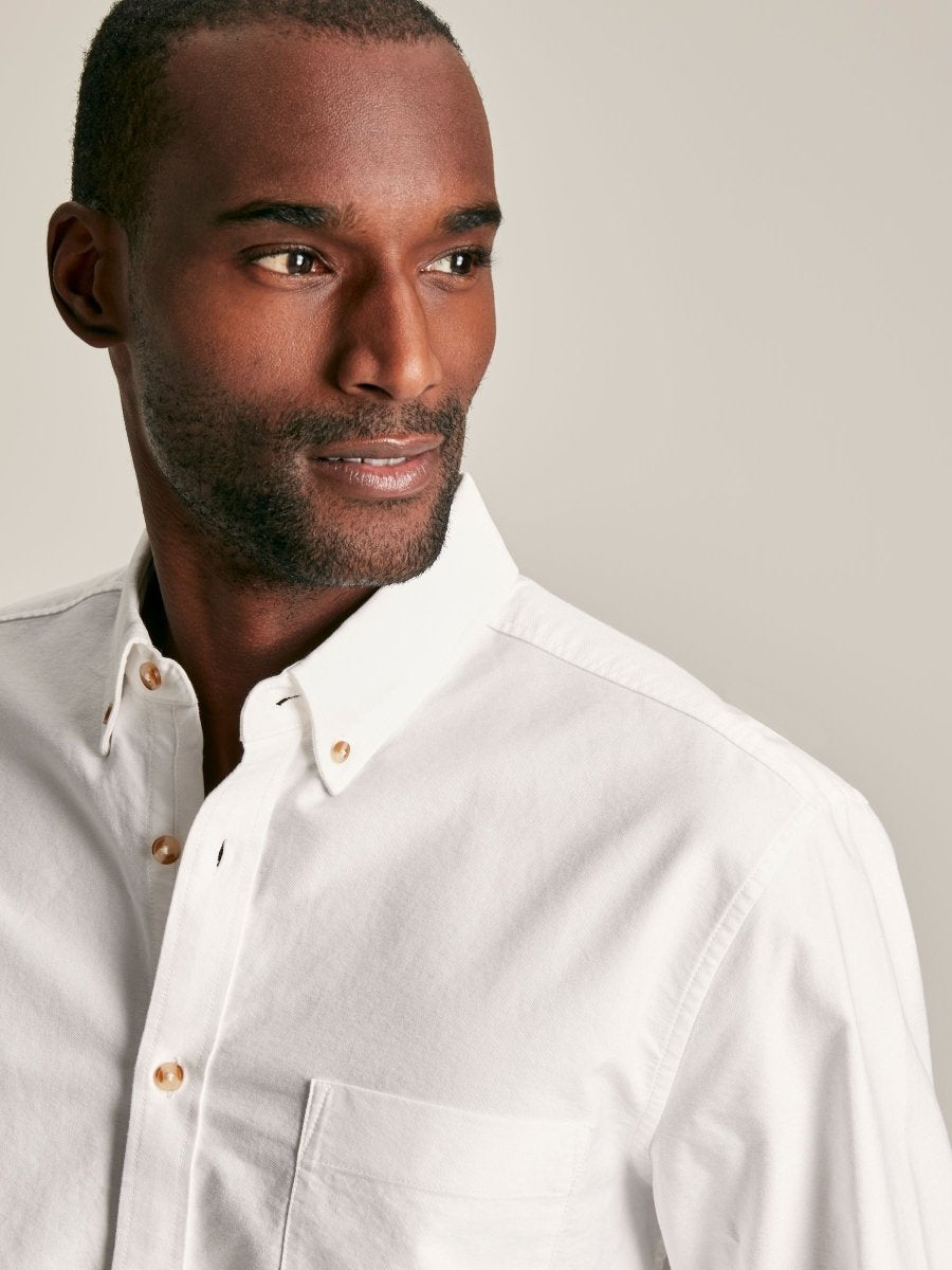 Oxford White Long Sleeve Oxford Shirt - RUTHERFORD & Co