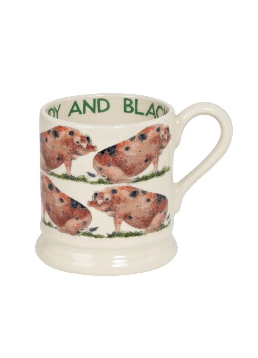 Oxfordshire Sandy & Black Pig 1/2 Pint Mug - RUTHERFORD & Co