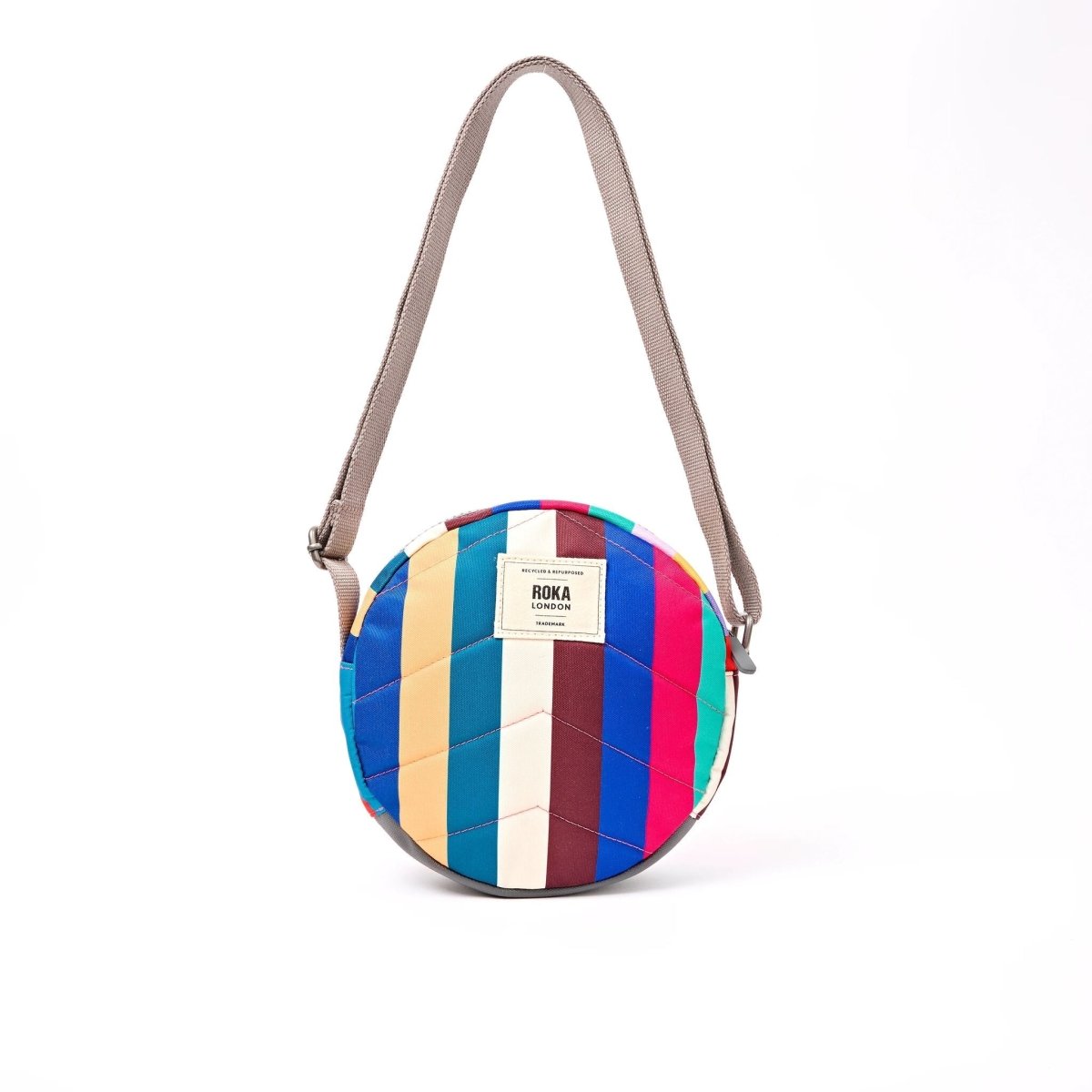 Paddington Crossbody Bag in Wide Multi Stripe - RUTHERFORD & Co