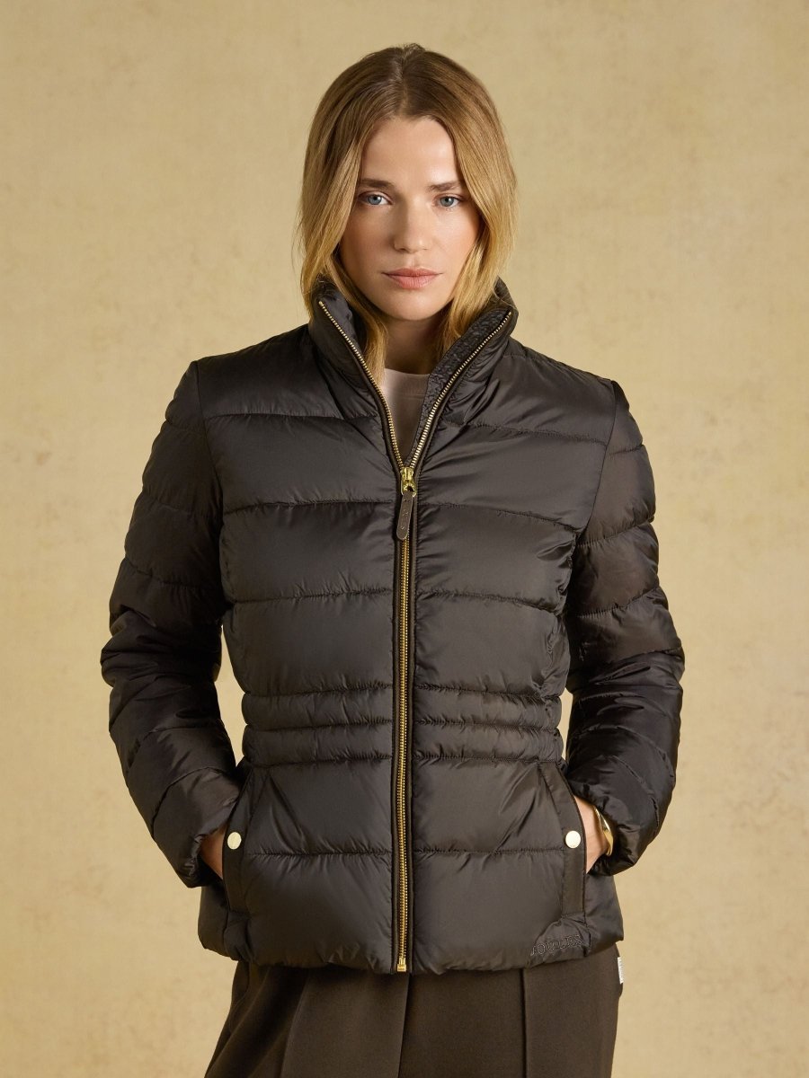 Paddock Chocolate Brown Showerproof Padded Coat - RUTHERFORD & Co