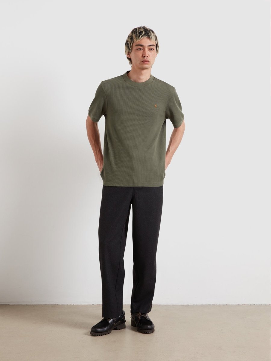 Paine Waffle T-Shirt In Rosemary - RUTHERFORD & Co