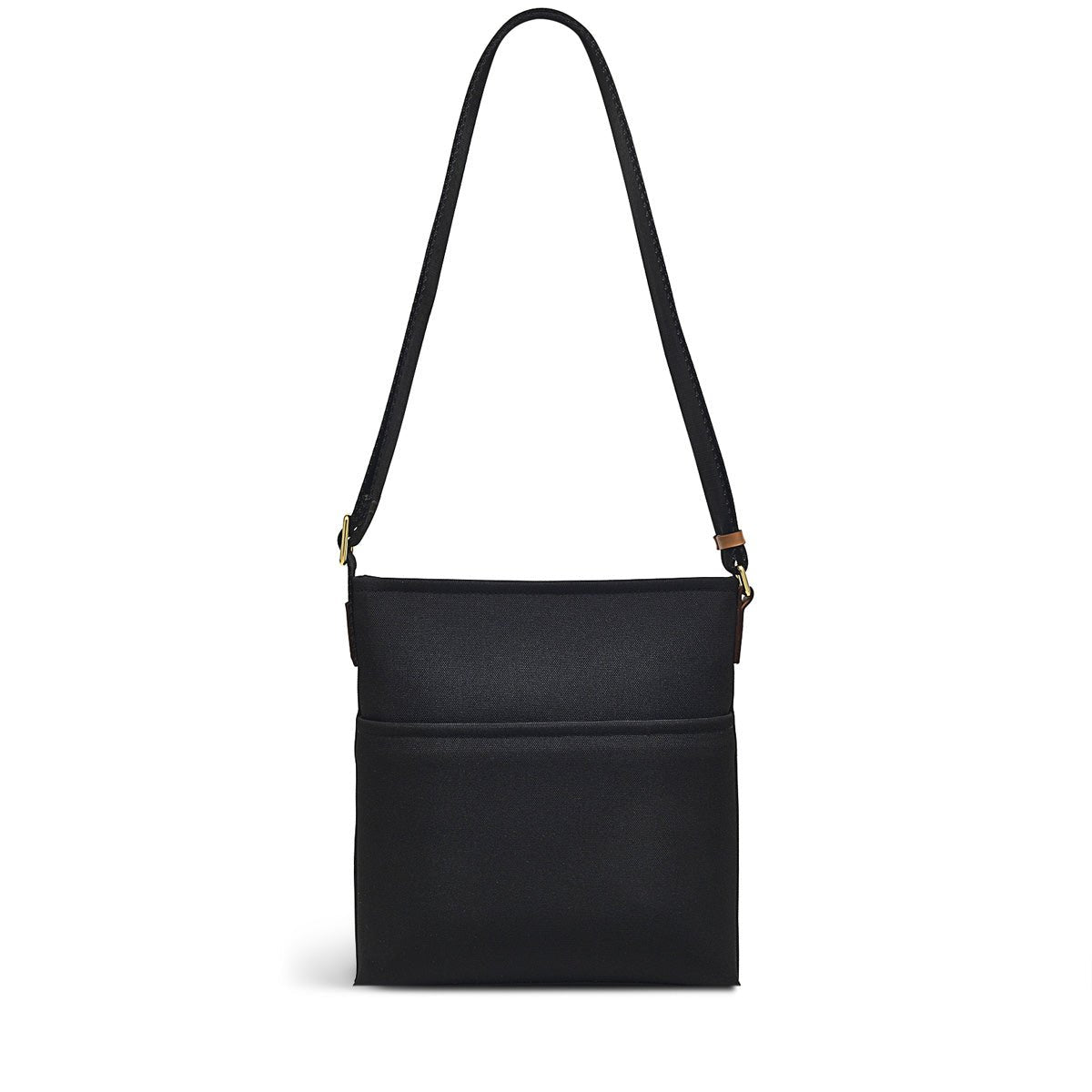 Palace Gardens Black Small Ziptop Crossbody - RUTHERFORD & Co