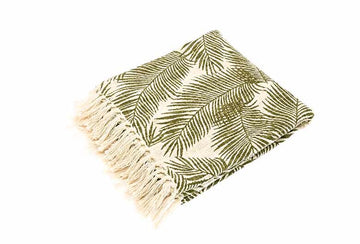 Palm leaf throw - RUTHERFORD & Co