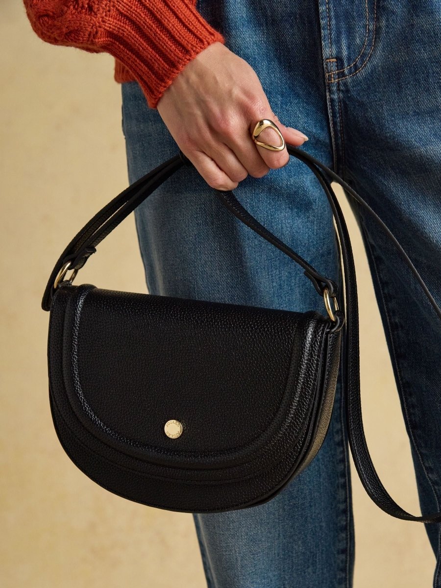 Paloma Black Half Moon Cross Body - RUTHERFORD & Co