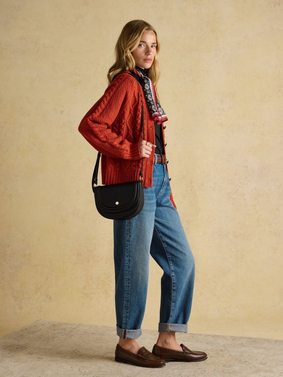 Paloma Black Half Moon Cross Body - RUTHERFORD & Co