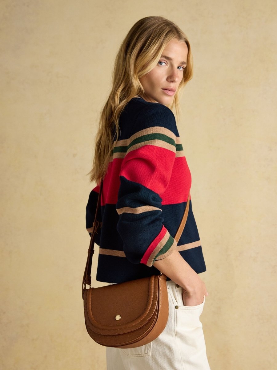 Paloma Tan Brown Half Moon Cross Body - RUTHERFORD & Co