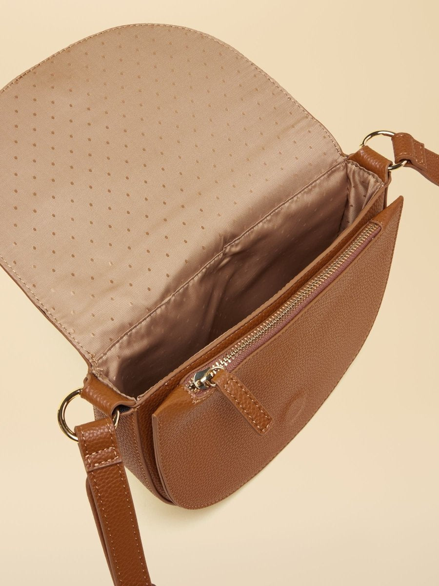Paloma Tan Brown Half Moon Cross Body - RUTHERFORD & Co