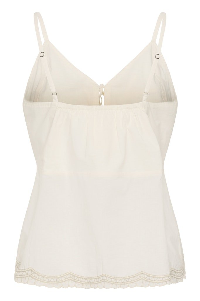 Part Two Bellisia Top - Whisper White with French Oak Embroidery - RUTHERFORD & Co