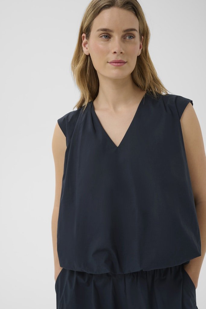Part Two Didi Top - Dark Navy - RUTHERFORD & Co