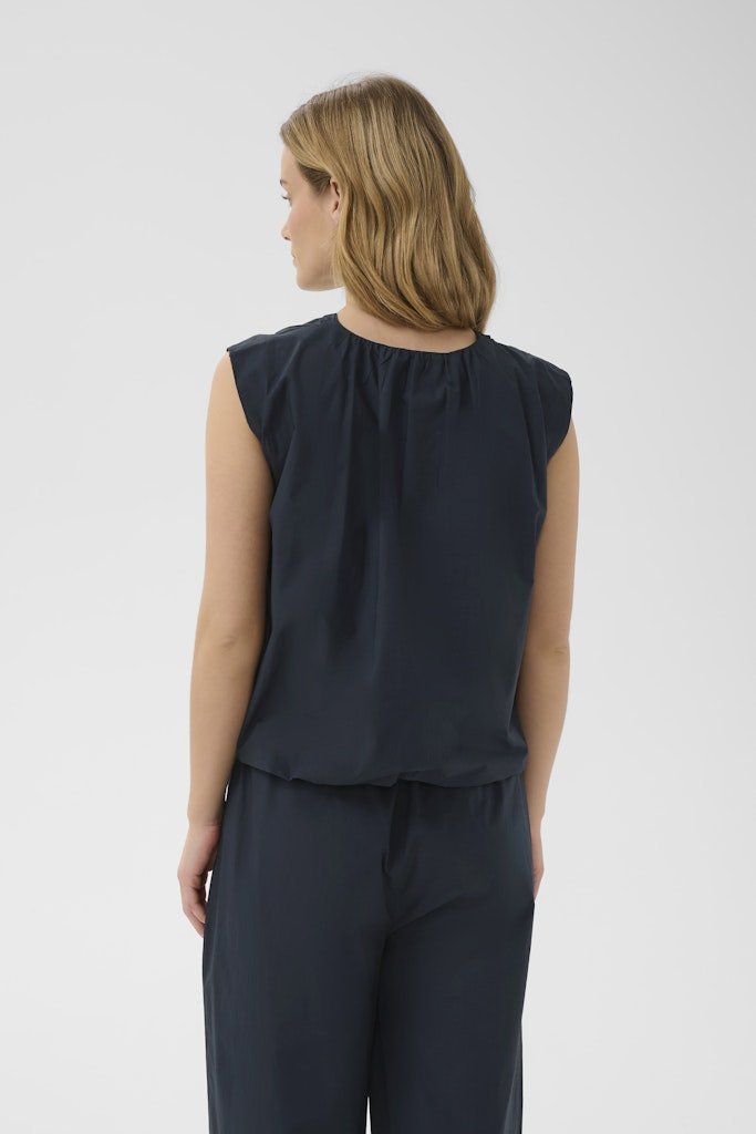 Part Two Didi Top - Dark Navy - RUTHERFORD & Co