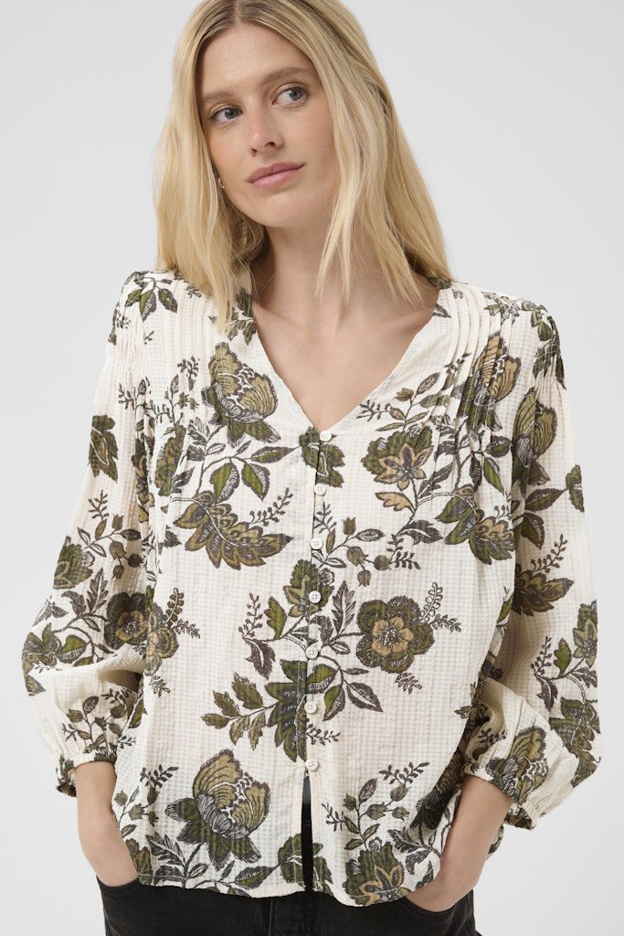 Part Two Dolli Blouse - Beetle Flower Print - RUTHERFORD & Co