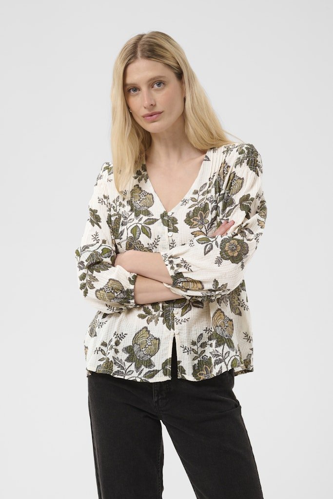 Part Two Dolli Blouse - Beetle Flower Print - RUTHERFORD & Co