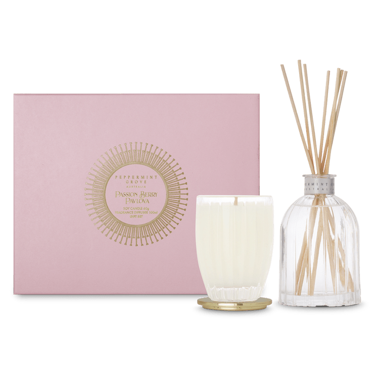 Passion Berry Pavlova Candle & Diffuser Gift Set - RUTHERFORD & Co