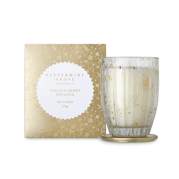 Passion Berry Pavlova Soy Candle 370g - RUTHERFORD & Co