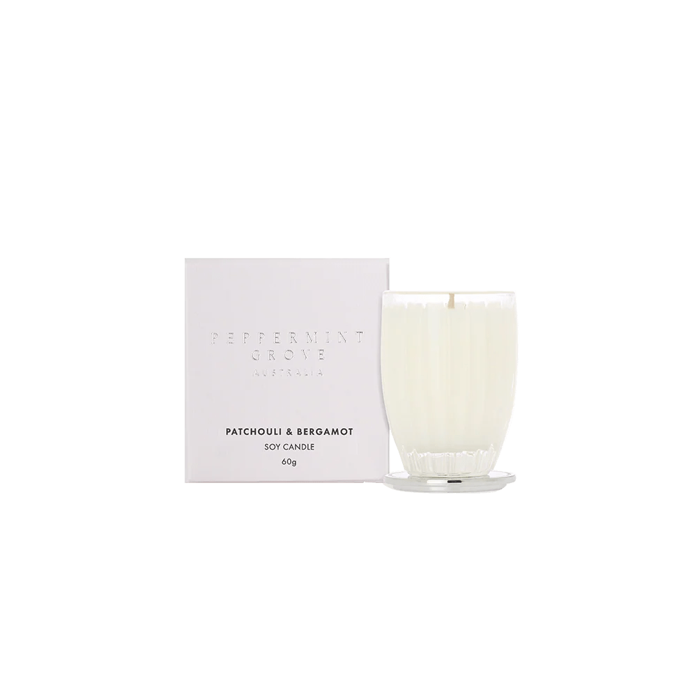Patchouli & Bergamot Soy Candle 60g - RUTHERFORD & Co