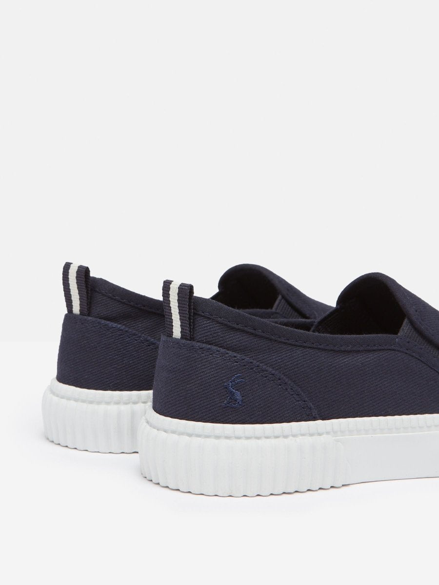 Peasy Blue Slip On Trainers - RUTHERFORD & Co