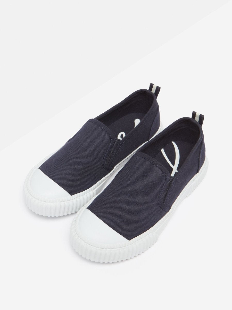 Peasy Blue Slip On Trainers - RUTHERFORD & Co