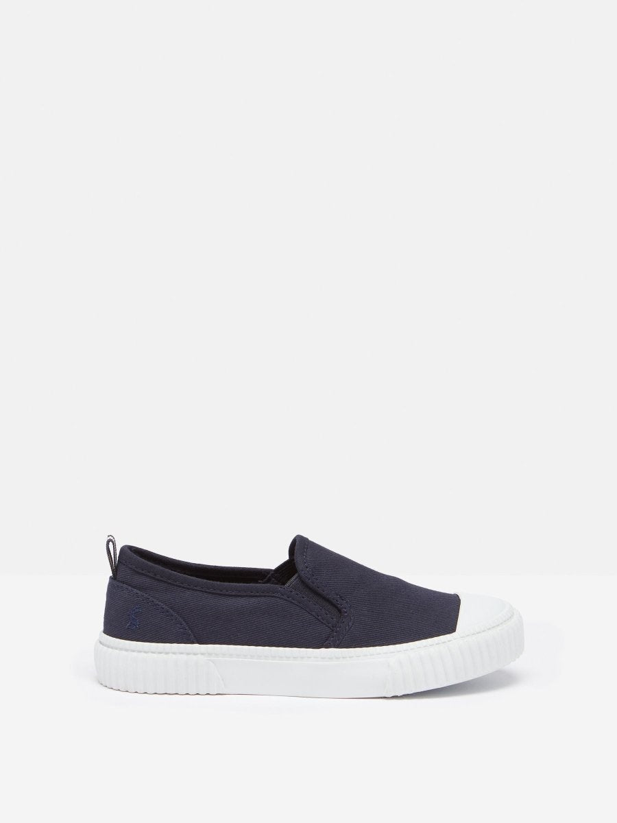Peasy Blue Slip On Trainers - RUTHERFORD & Co