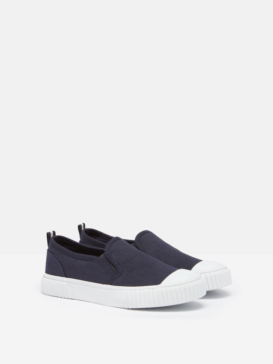 Peasy Blue Slip On Trainers - RUTHERFORD & Co