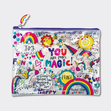 Pencil Case Clear PVC/You Are Pure Magic - RUTHERFORD & Co