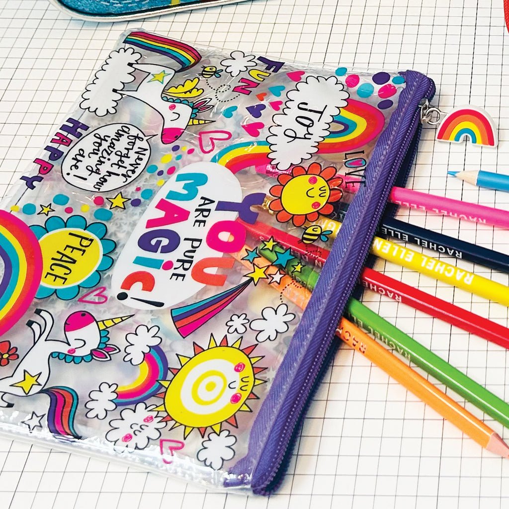 Pencil Case Clear PVC/You Are Pure Magic - RUTHERFORD & Co
