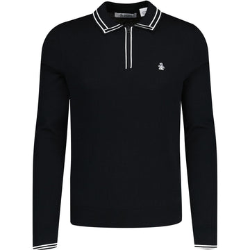 Long Sleeve Tipped Polo Shirt