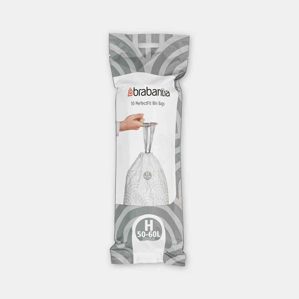 PERFECTFIT BIN BAGS Code H (50 - 60 litre), Roll with 10 Bags - RUTHERFORD & Co