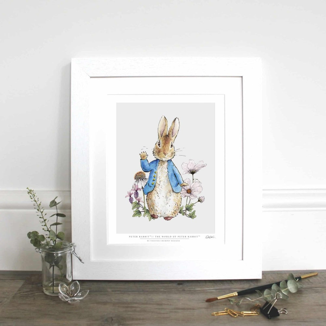 Peter Rabbit 10×12″ Mounted Fine Art Print - RUTHERFORD & Co