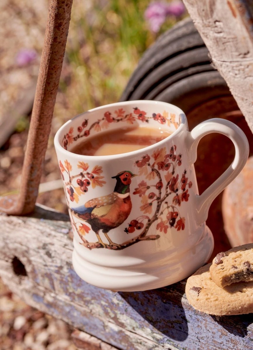 Pheasant In Hawthorn 1/2 Pint Mug - RUTHERFORD & Co