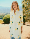Phoebe Lemon Print Cotton Shirt Dress - RUTHERFORD & Co