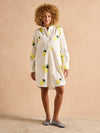 Phoebe Lemon Print Cotton Shirt Dress - RUTHERFORD & Co