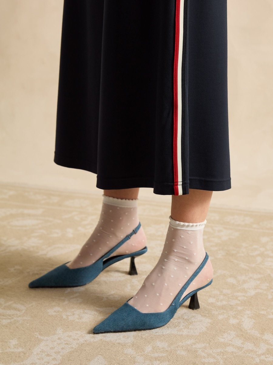 Pia Navy Ponte Jersey Skirt - RUTHERFORD & Co