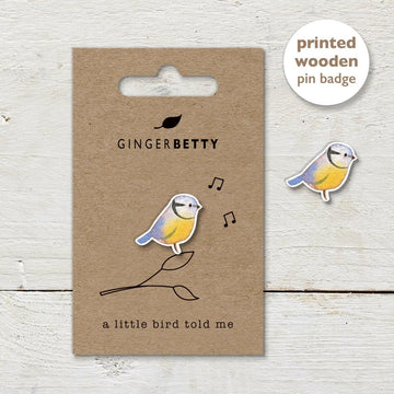 Pin Badge - Bluetit - RUTHERFORD & Co